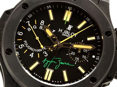 ayrton senna horloge hublot|Hublot king senna limited edition.